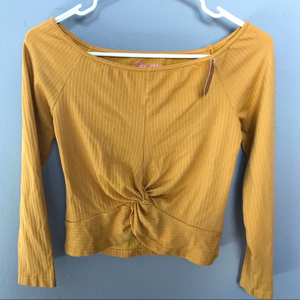 Suzette off shoulder ribbed top